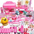 thumbnail image 1 of Juego de Doctor 64 Piezas con Bata Rosa y Accesorios para Niños Xtellar rosa, 1 of 4