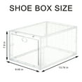 thumbnail image 2 of Sumdeal Stackable Clear Plastic Shoe Storage Box Set of 4, 2 of 10