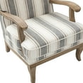 thumbnail image 2 of Farmhouse Style Armchair Set of 2 with Romantic Stripes & Foot Pads Protecting the Floor for Living Room, Lounge, Bedroom Stripe, 2 of 11