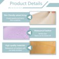 thumbnail image 3 of 6 Pieces PU Leather Snap Closure Organizer Pouch, 3 Sizes Small Makeup Bag, No Zipper Self-Closing Portable Cosmetic Pouch for Women Coin Travel Storage Lipstick Jewelry (Blue), 3 of 7