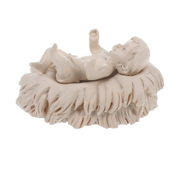 COMPUKAS 1Pcs Baby Jesus Doll Resin Statue 2.5x1.4x1.4in For Religious Decor And Christmas