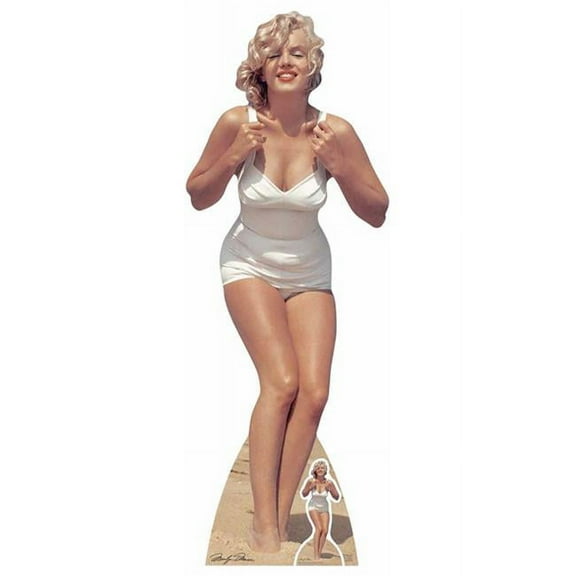 Marilyn Monroe White Bathing Suit Cardboard Cutout Cardboard Cutout
