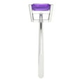 thumbnail image 3 of 1 ctw Solitaire Anniversary Ring for Women | Radiant Cut Natural Amethyst | Hyperallergenic Solid 14K White Gold, 3 of 5