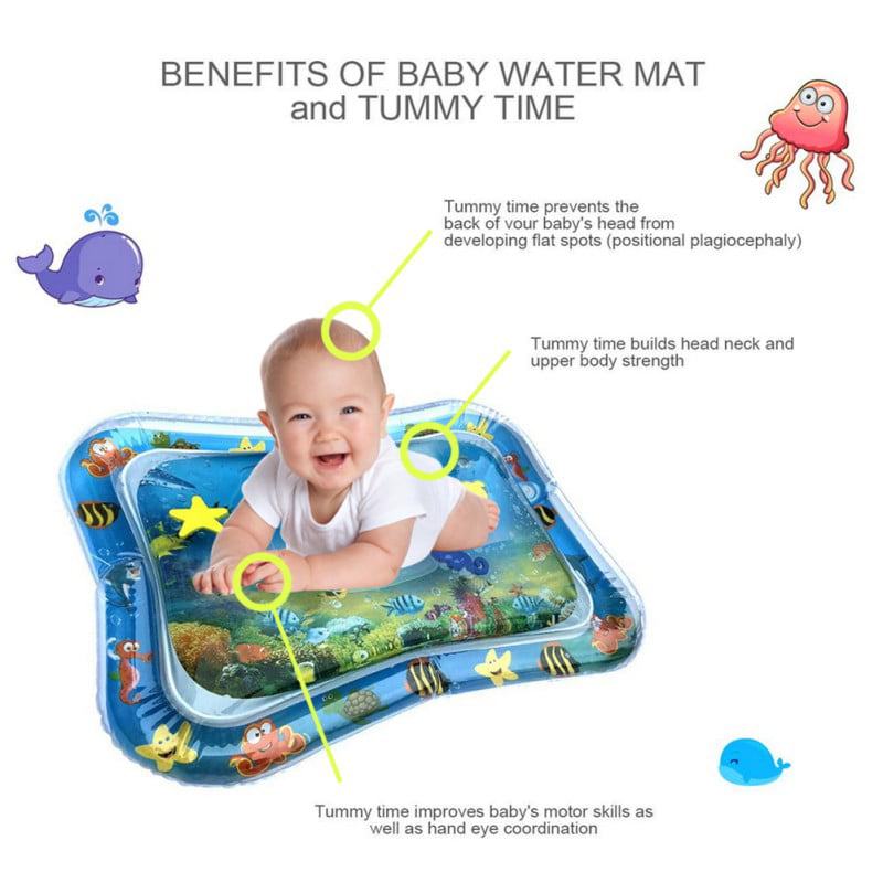 Inflatable Large Baby Water Mat Novelty Play for Kid Children Infants Tummy Time 