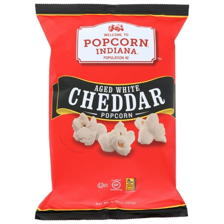 Popcorn Indiana Popcorn - Aged White Cheddar , 5.75 Oz