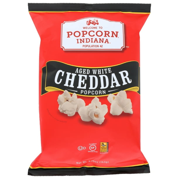 Popcorn Indiana Popcorn Aged White Cheddar , 5.75 Oz