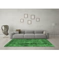 thumbnail image 3 of Ahgly Company Indoor Round Oriental Emerald Green Industrial Area Rugs, 4' Round, 3 of 4