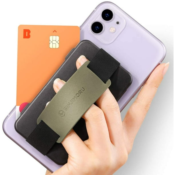 Sinjimoru Cell Phone Card Holder Wallet Case, Phone Strap Credit