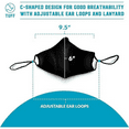 thumbnail image 6 of TUFF Face Mask for Adults, Extra Large Size, 3-Pack – USA Made, Breathable C-Shaped Design for Comfort, 6 of 7