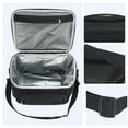 thumbnail image 3 of Lunch Bag for Men, Insulated Lunch Bag, Leakproof Lunch Box for Work, Office, Large Capacity, Reusable Lunch Cooler Bag Black 11.4*8.7*9.4in, 3 of 6