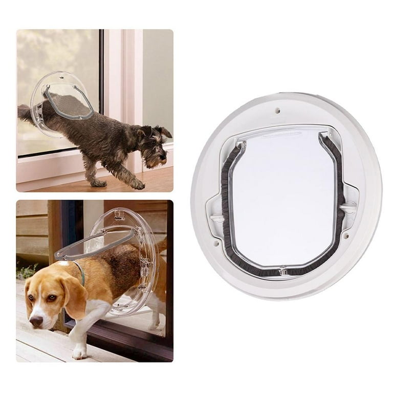 Large dog flap for glass outlet door