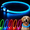 Blue, variant on EVERBETTERUS LED Dog Collar, Light Up Dog Collar Adjustable USB Rechargeable Super Bright Safety Light Glowing Collars for Dog