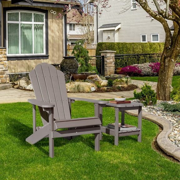 Sunny Shower Weather Resistant Accent Furniture Fold Outdoor Adirondack Chair for Garden Porch Patio