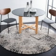 thumbnail image 2 of SAFAVIEH Iceland Wade Chevron Shag Area Rug, Cream/Grey, 4' x 4' Round, 2 of 7