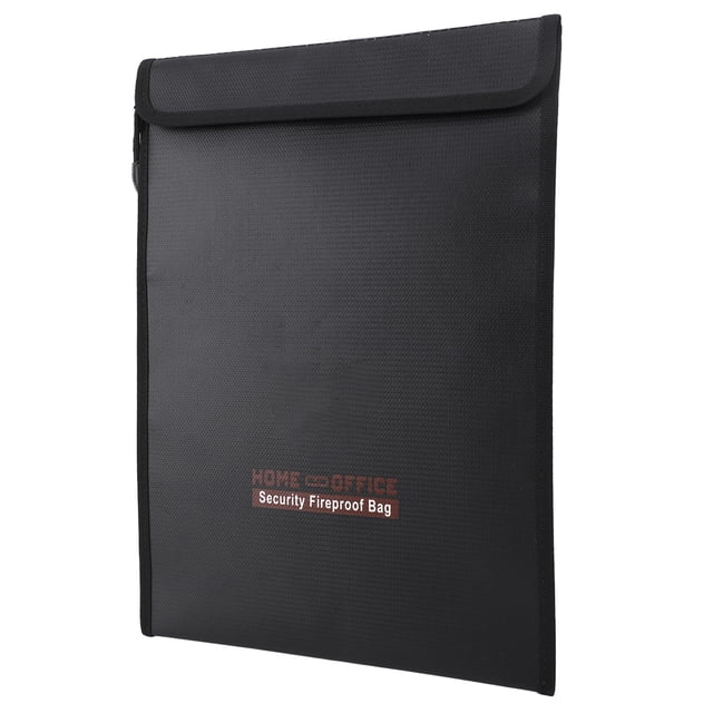 Documents Fireproof Document Bag Silicone Fiberglass Zipper Closure Hook And Foldable Waterproof Money Bag For Document
