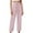 Pink, variant on Women's Mid Waist Cargo Jeans - Stretch Wide Leg Denim Pants with Pockets - Petite Sizing, Soft Fabric, Ideal for Spring/Summer