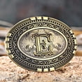 thumbnail image 3 of Western cowboy belt buckle initials ABCDEF TO Z Men's novelty upgraded belt accessories, 3 of 9