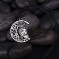 thumbnail image 6 of EUEAVAN Wicca Owl Pendant Necklace Goddess Crescent Moon Pendants Pentagram Pagan Amulet, 6 of 8