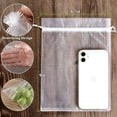 thumbnail image 3 of HRX Package 100pcs Organza Bags, 6"x 9" Christmas Gift Drawstring Bags  Large Mesh Jewelry Pouches White, 3 of 10