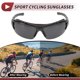 thumbnail image 3 of Gafas de motocicleta únicas 1 Pc, gafas de sol ciclismo de tri-acetato de celulosa PC, lentes gris oscuro, marco negro y gris, 3 of 6