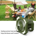 thumbnail image 2 of Vikakiooze Portable Tent Camping Fan, 10 Hour Operation, Camping Flashlight, Desktop Fan With 4000 Mah Energy Storage Clip And Remote Control, Rechargeable Usb Barbecuefa, Multicolor, 2 of 8