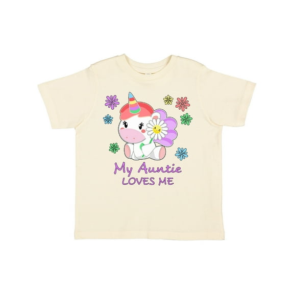 Inktastic My Auntie Loves Me Cute Unicorn Boys or Girls Toddler T-Shirt