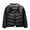 Black, variant on Girls Puff Jacket Boys Stand Collar Lightweight Down Coats Kids Winter Thermal Quilted Packable Padded Windbreaker