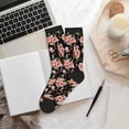 thumbnail image 6 of Bingfone Compression Socks for Women and Men Long Socks for Running Athletic Cycling Nurse- Rose Flowers, 6 of 7