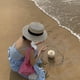 thumbnail image 4 of Sombreros de navegante para mujer, sombrero de paja, ala ancha, disfraz de Halloween y Navidad, 4 of 5