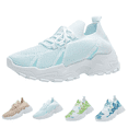 thumbnail image 2 of XIMIN Women's Adorable Butterfly Pattern Lace-Up Fashion Sneakers Lightweight Orthopedic Walking Shoes Lace-Up Breathable Mesh Anti-Slip Tennis Sneakers Casual & Comfortable Shoes, 2 of 7