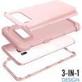 thumbnail image 3 of Phone Case for Samsung Galaxy S8 Hard Cover Shockproof Soft Silicone Bumper Hybrid Three Layer Defender Heavy Duty Protective Cell Accessories Glaxay S 8 8S Edge SM-G950U Cases Women Rose Gold, 3 of 13