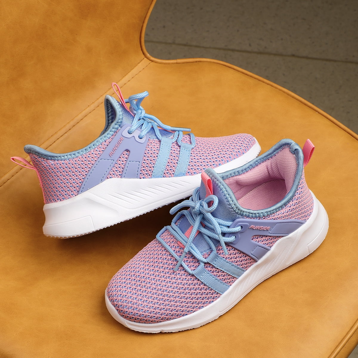 Kushyshoo Kids Sneakers Purple Running Tennis Athletic Shoes for Girls Size 1 (Gig Kid)