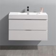 thumbnail image 2 of Fresca Valencia 36" Modern Wood and Resin Bathroom Vanity in Glossy White, 2 of 3