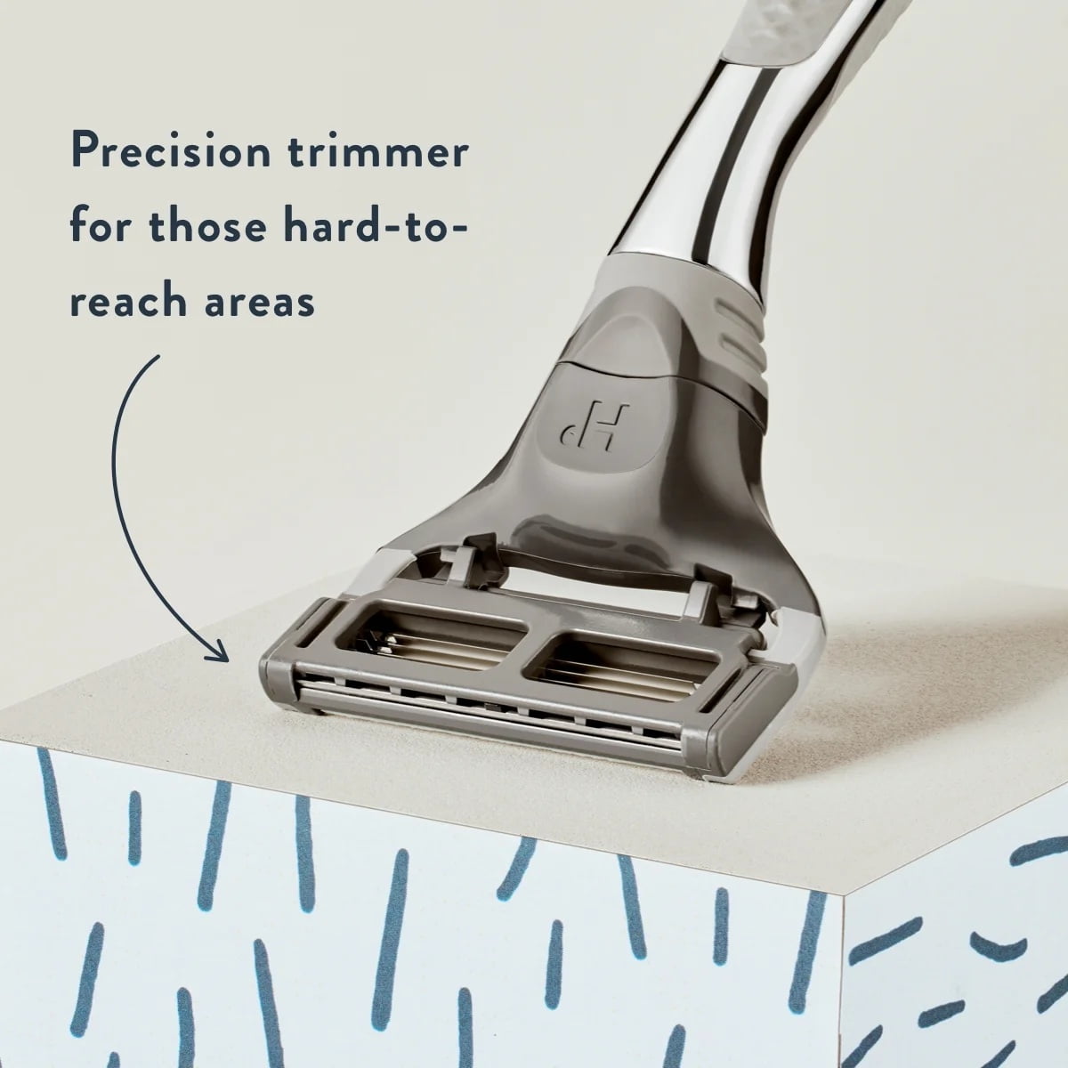Harry's Razor Kit for Men with 2 Razor Blade Refill Cartridges, and 1 Smoke Chrome Edition Handle