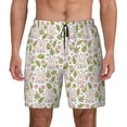 thumbnail image 3 of Uemuo Cute Rabbit Pattern Mens Swim Trunks Quick Dry Board Shorts with Mesh Lining, Stretch Beach Shorts Quick Dry No-Chafing Board Shorts-Small, 3 of 9