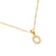 thumbnail image 2 of Dije Inicial Letra O Mini con Zirconia Chapa de Oro 18k Cadena Ametrinaa MPGD0019-O, 2 of 5