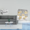 thumbnail image 2 of Organizador de almacenamiento de escritorio,Soporte para control remoto de TV de madera,Organizador remoto con 2 compartimentos,Caja cuadrada de acrílico,Adorno de bola de acrílico cuadrado, 2 of 8