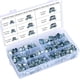 thumbnail image 1 of – Paquete de 135 abrazaderas para manguera, galvanizadas, de 8 a 18 mm, 1 of 5