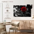thumbnail image 5 of Elephant Stock Lone Rose Pop Wall Art - Horizontal Canvas Wall Art - Living Room Wall Decor - Floral And Botanical Canvas - Black And Gray Decor - 12" x 8", 5 of 8
