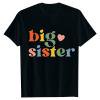 thumbnail image 2 of Big Sister Shirts for Girls Short Sleeve Casual Crewneck Soft and Comfortable Tee Shirt Summer Tops Kids Clothes Black 1-2 Years, 2 of 3