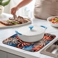 thumbnail image 5 of 2pcs Aloha Tropical Plant Dish Drying Mat Quick Dry Microfiber Kitchen Mat Heat Resistant Compact & Machine Washable, 5 of 5