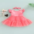thumbnail image 2 of Little Girls Sweet Style Dress  Mesh Splicing Princess Skirt, 2 of 9