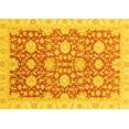 thumbnail image 1 of Ahgly Company Machine Washable Indoor Rectangle Oriental Yellow Traditional Area Rugs, 5' x 8', 1 of 4