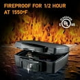 SentrySafe H0100 FireResistant Box Safe and WaterResistant Safe with