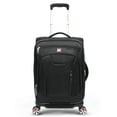 SwissTech Executive 21" Softside Carryon Luggage, Black, (Walmart