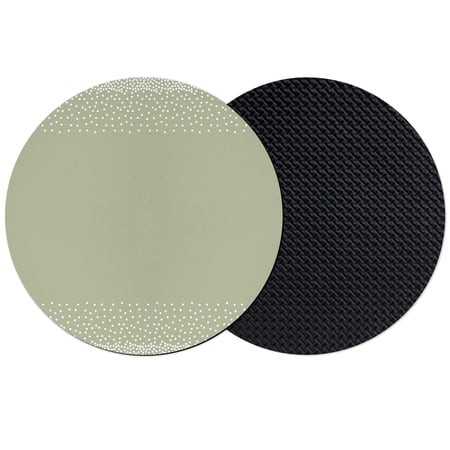 Polka Dots Coasters Set of 2 Absorbent Coasters for Drinks Modern Speckles Minimalist Sage Green Coaster for Desk Coffee Table Protection Home Decor House Warming Gifts 4