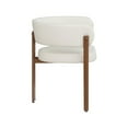 thumbnail image 6 of Meridian Furniture Gideon Cream Vegan Leather Dining Chair (Set of 2), 6 of 8