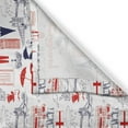 thumbnail image 3 of Ambesonne London Kitchen Curtains, British Culture Sketch, 55"x39", Vermilion Dark Blue, 3 of 3