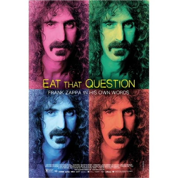 Pop Culture Graphics MOVIB58745 Eat That Question Frank Zappa in His Own Words Movie Poster, 27 x 40