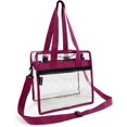 thumbnail image 1 of Bolsos bandolera transparentes con correa ajustable y bolsillo con cremallera, 1 of 6